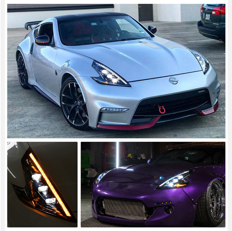 フェアレディZ ヘッドライト Z34 LEDヘッドライト ブラック CBA-Z34