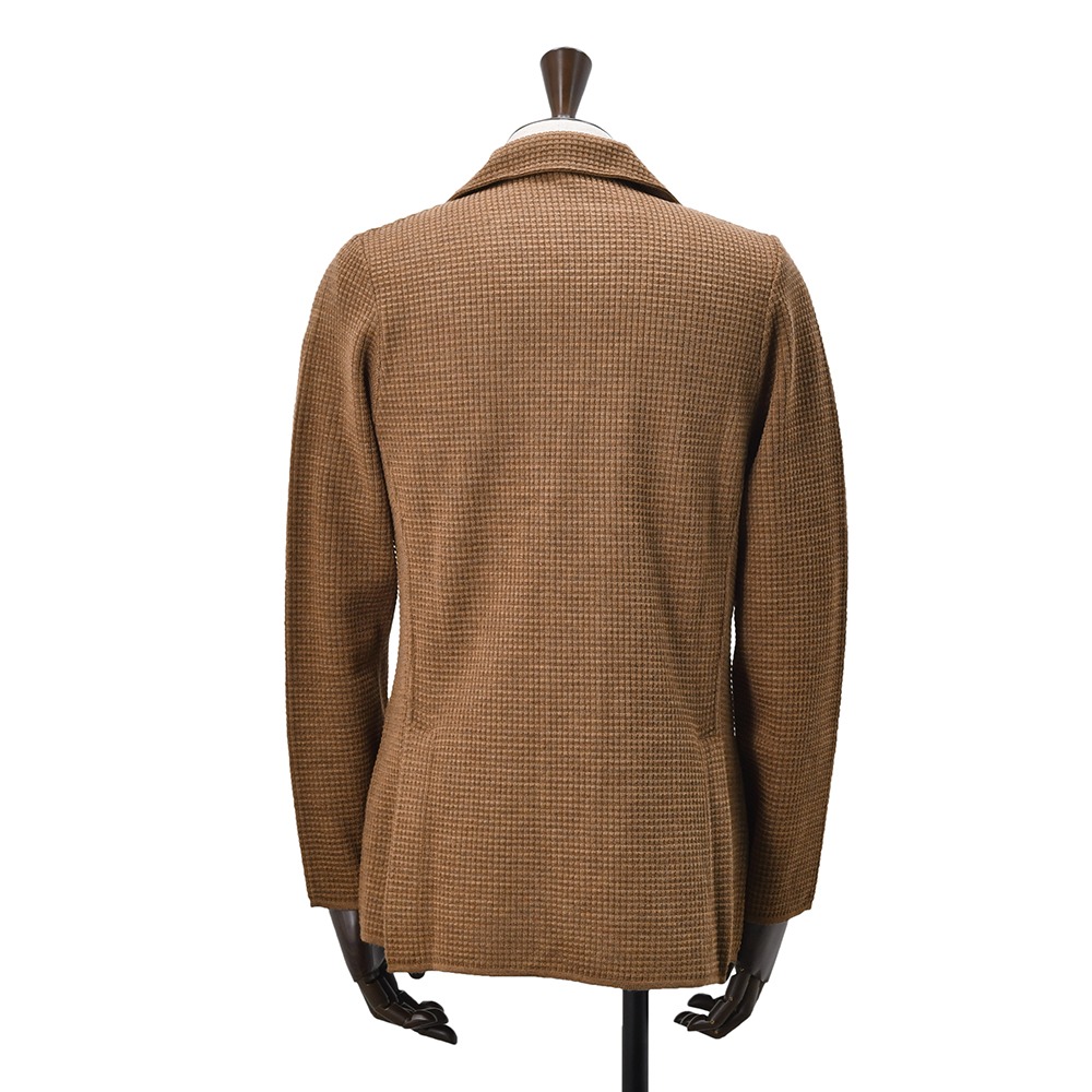 ラルディーニ LARDINI ニットジャケット メンズ 2つ釦シングルフロント