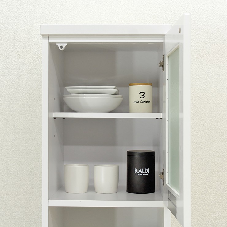 食器棚 キッチンボード 完成品 幅40cm キッチン収納棚 スリム 隙間収納