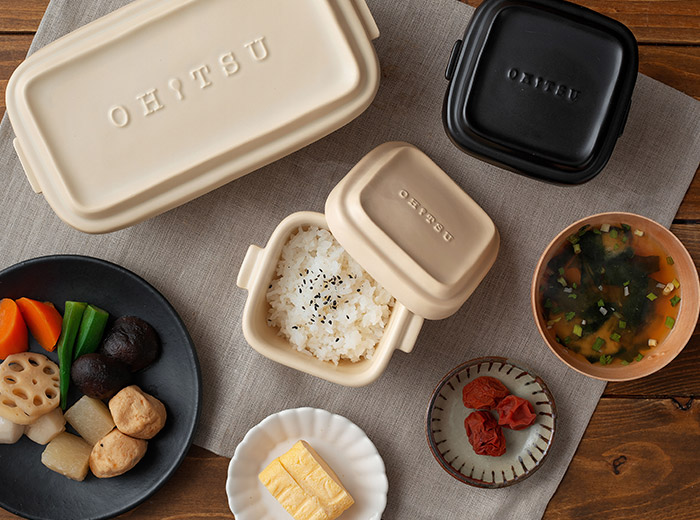 おひつ お櫃 OHITSU Sサイズ 2個セット 電子レンジ対応 耐熱陶器 保存