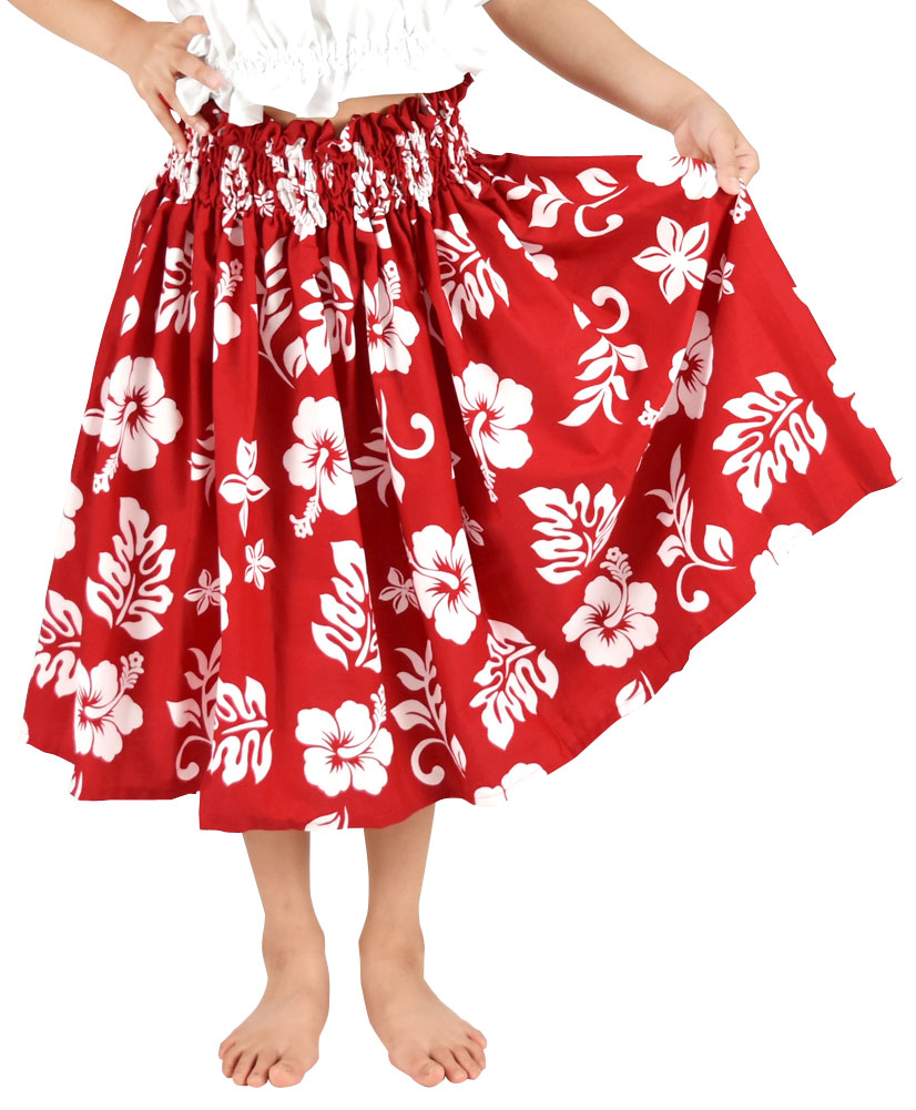 フラダンス衣装 ケイキ パウスカート 日本製 キッズ 子ども フラ衣装