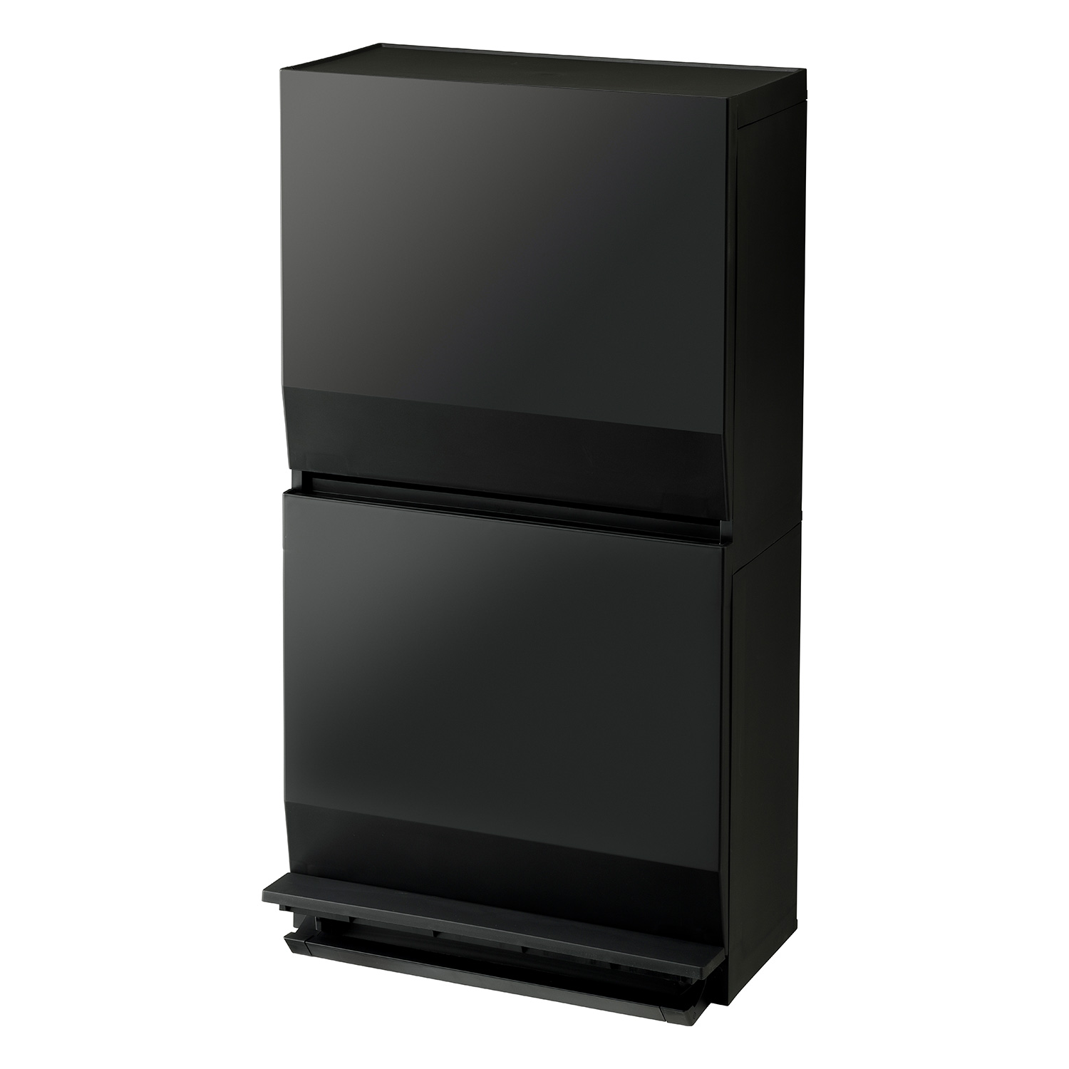 SOLOW ソロウ 分別ストッカー ゴミ箱 薄型 2段 45L ダストボックス