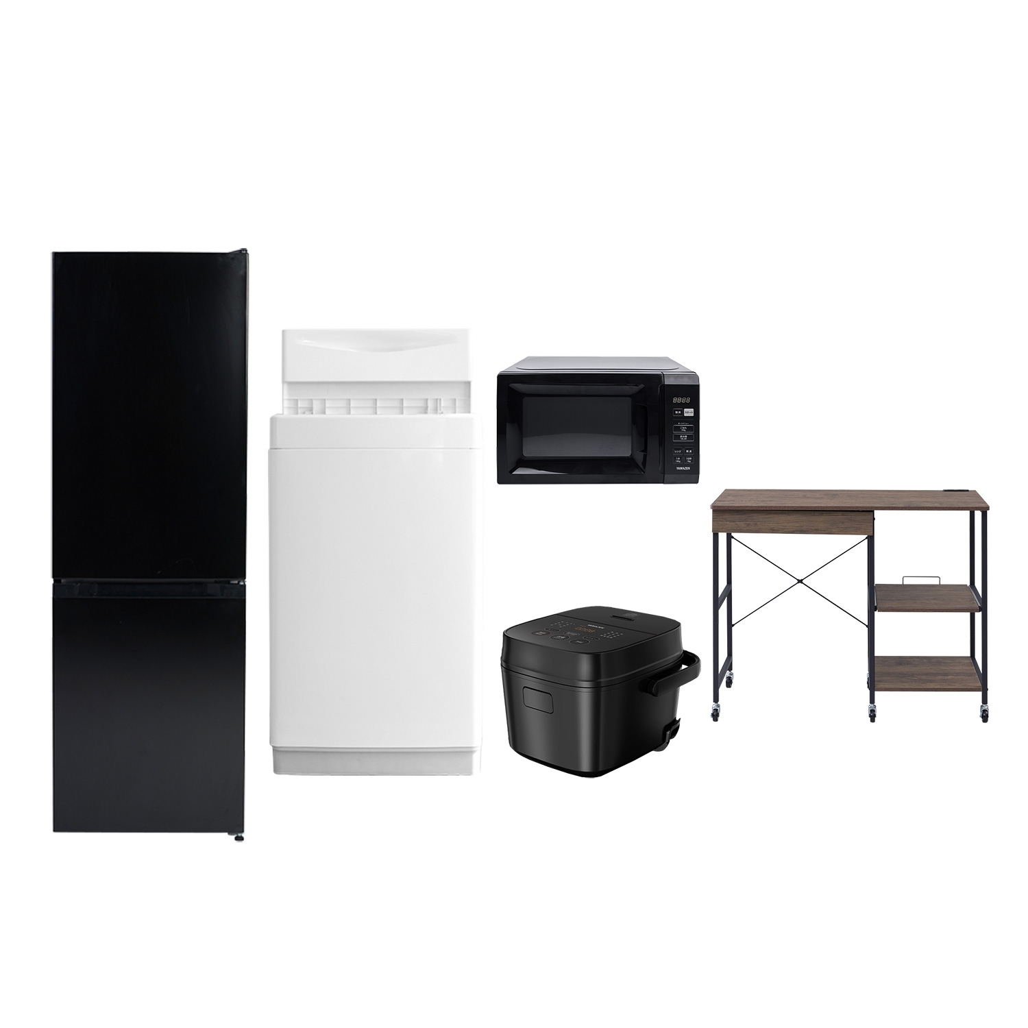 山善（YAMAZEN） 家電セット 一人暮らし 5点セット 冷蔵庫 157L 洗濯機
