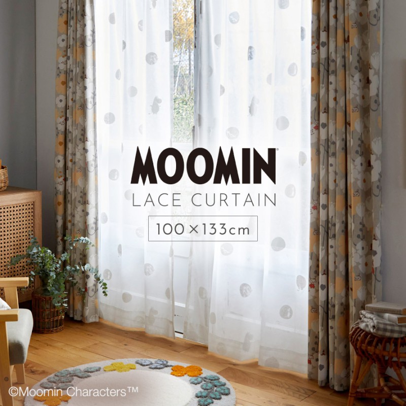 スミノエ ムーミン レース カーテン 100×133cm レースカーテン