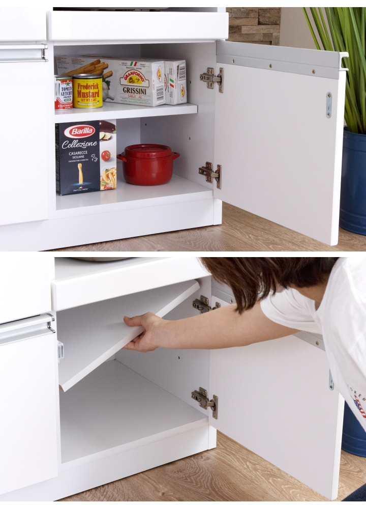 キッチンカウンター カウンターキッチン 幅90 ホワイト 白 おしゃれ