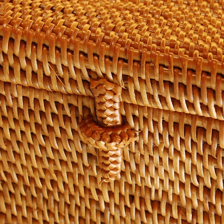 小物入れ フタ付き 収納 ケース かご バスケット バリ雑貨 アジアン