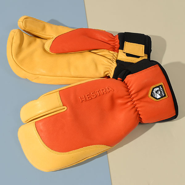 HESTRA（ヘストラ） レザーミトン Topo 3-Finger MITTEN メンズ ミトン