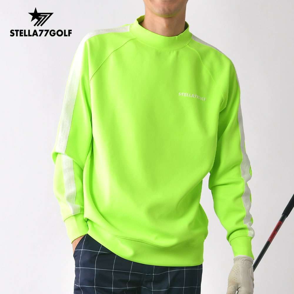 ゴルフウエア モックネック 長袖 Tシャツ プルオーバー メンズ