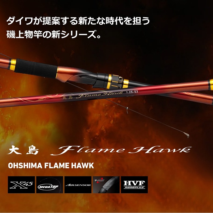 DAIWA（ダイワ） 【取り寄せ商品】 22 大島 フレイムホーク 2号-53 (磯