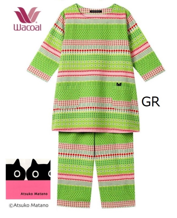 WACOAL（ワコール） レディースパジャマ マタノアツコ半袖長パンツ