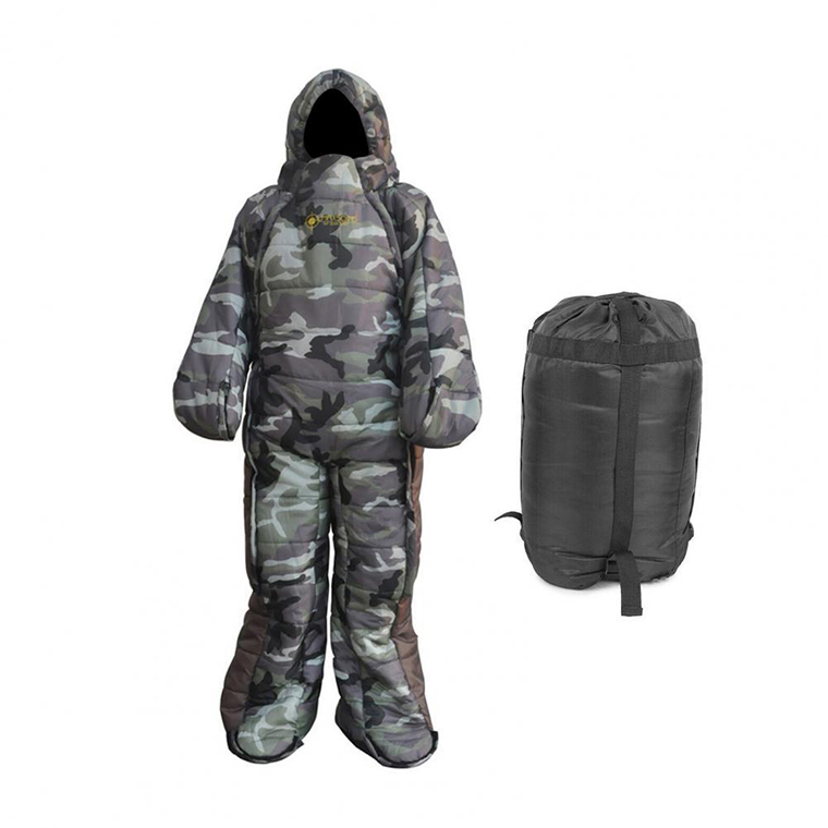 人型寝袋 動ける寝袋 M L 歩ける寝袋 シュラフ 車中泊 寝袋 冬 着る