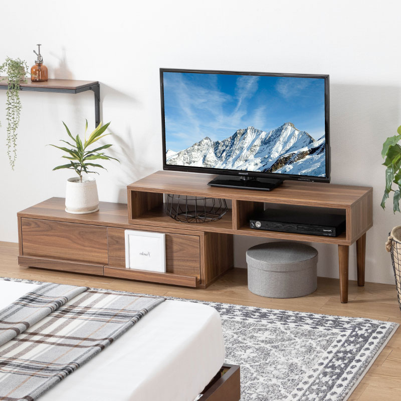 MINT テレビ台 テレビボード コーナー ローボード 伸縮 幅96 幅183