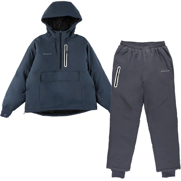 Spazio（スパッツィオ） 【上下セット】 ハーフジッププルオーバー