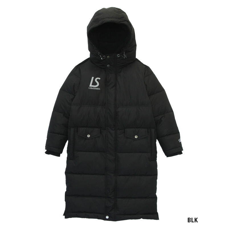 Luz フード付きベンチコート 黒 クリーニング済 Luz フード付きベンチ