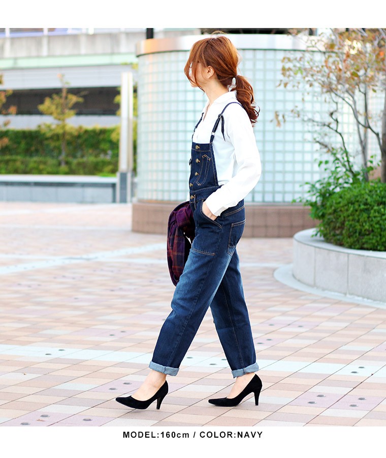 1回着用AA AA HARD WEAR デニムオーバーオールスノーボードウェア