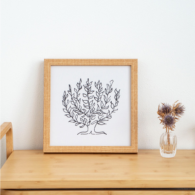 取扱終了】ポスター フレーム付き Le platane Mini 22×22cm 木製