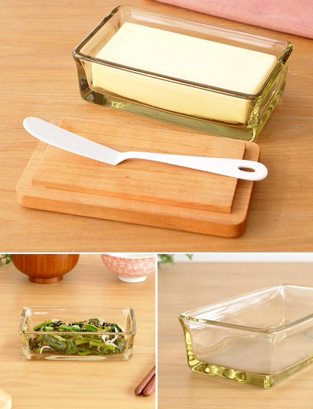 廣田硝子 ＼2/25はポイント10倍／ 廣田硝子 バターケース 200g用 木蓋