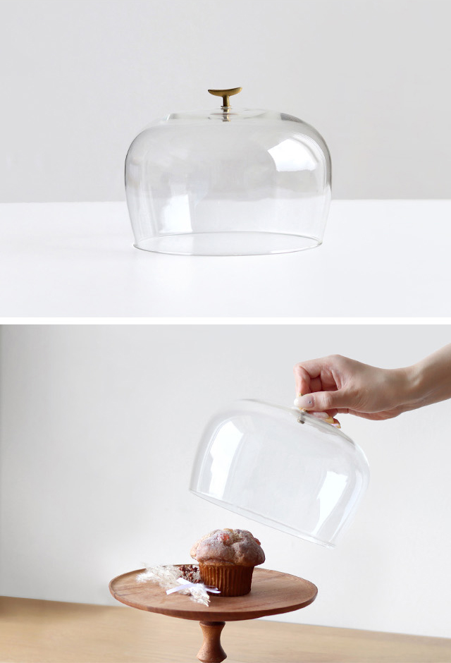 shesay リューズガラス ガラスドーム L 108252(ケーキドーム ケーキ