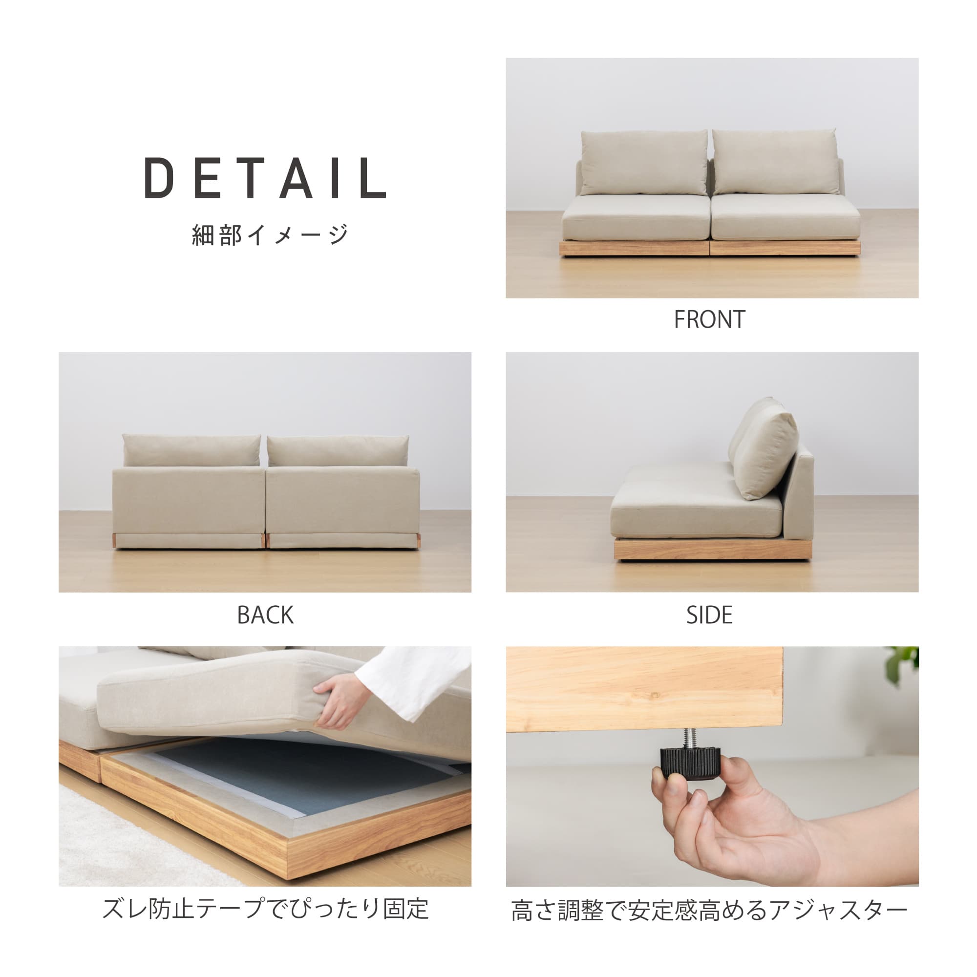 VENTOTA ソファー 2人掛け ソファ コンパクトソファ 2人用 コーナー