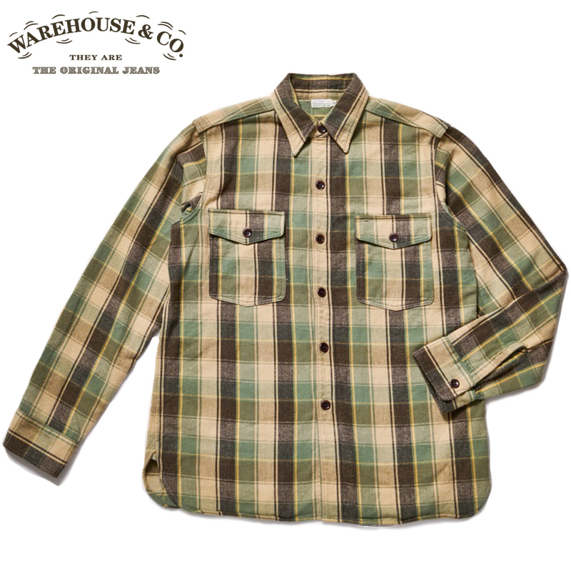 WAREHOUSE（ウエアハウス） ネルシャツ Lot 3022 FLANNEL SHIRTS WITH