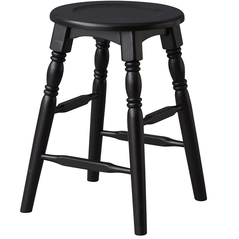 東谷 スツール 椅子 木製 高さ45 天然木 ナチュラル チェア 背もたれ