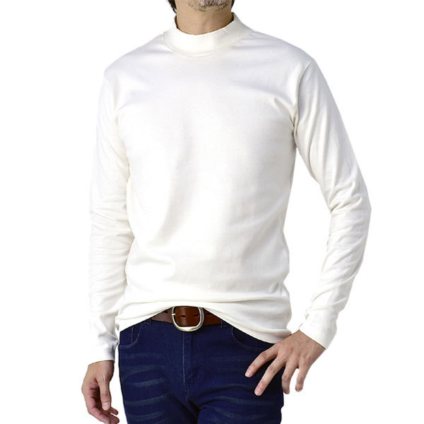 FLAG ON CREW ハイネック メンズ タートルネック カットソー モック