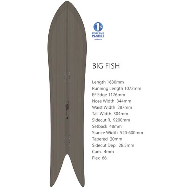 スノーボード GENTEMSTICK 24-25 BIG FISH 24-25 BIG FISH