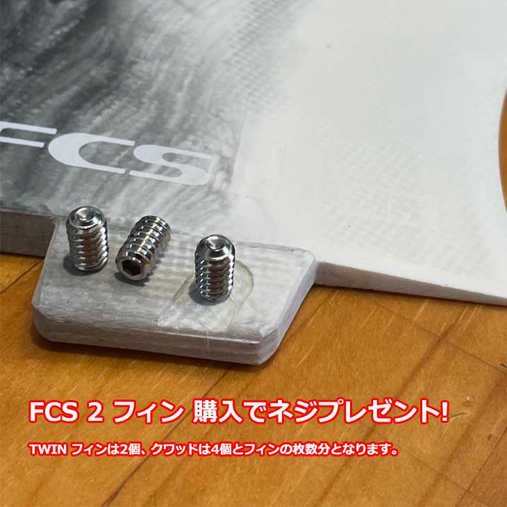ネジプレゼント】FCS2 エフシーエス ツー サーフボード フィン 3本