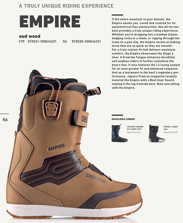 DEELUXE（ディーラックス） 25-26 DEELUXE ブーツ EMPIRE エンパイア