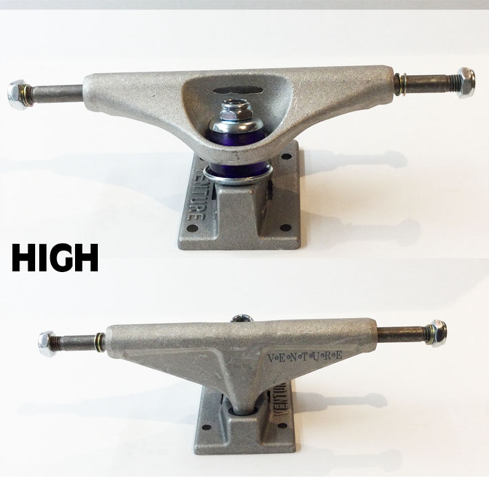 スケボー トラック ベンチャー VENTURE TRUCK OG DOTS RAW 5.2 HIGH