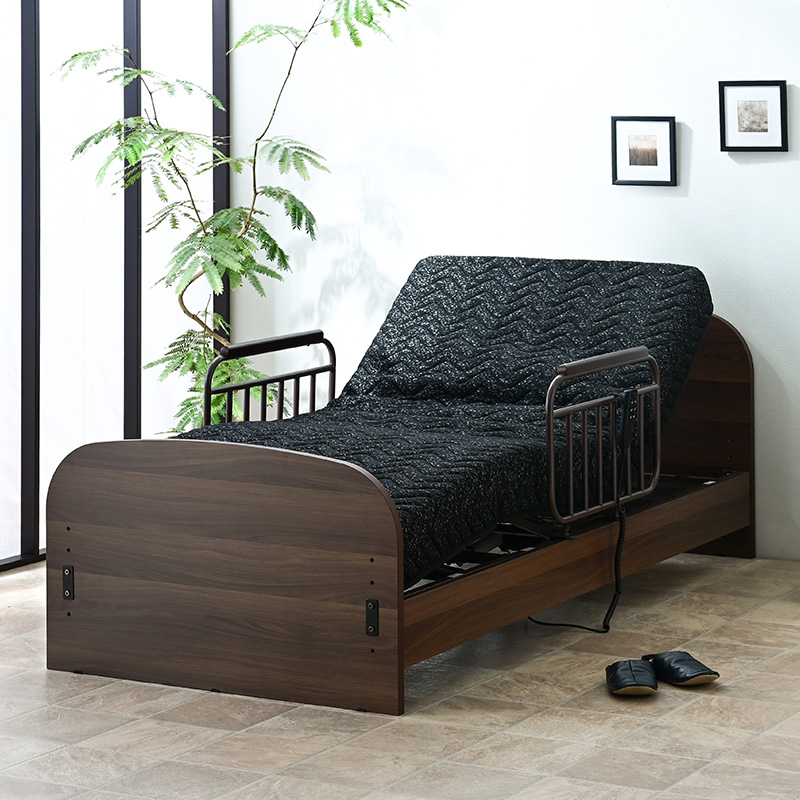 ハードタイプ マットレス付 介護ベッド 電動ベッド 2モーター シングル