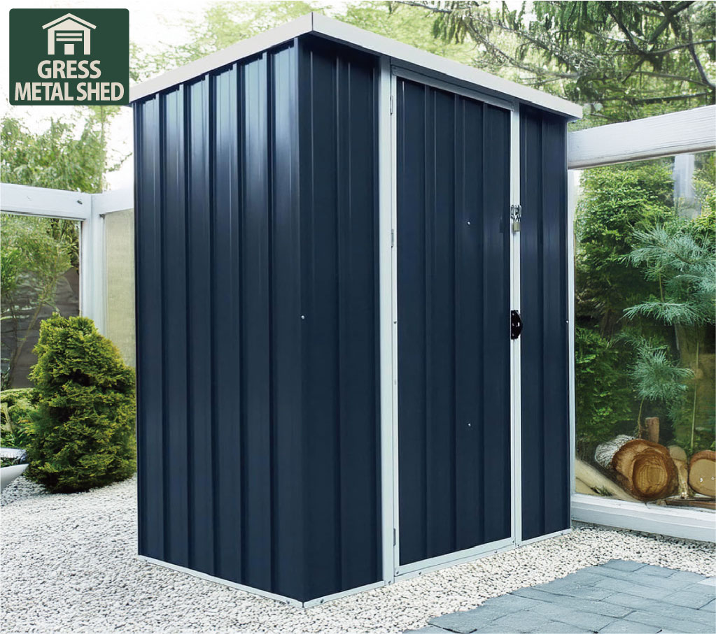 物置 組立式 屋外 大型 倉庫 おしゃれ 幅117x奥行78.5x高さ162 メタル