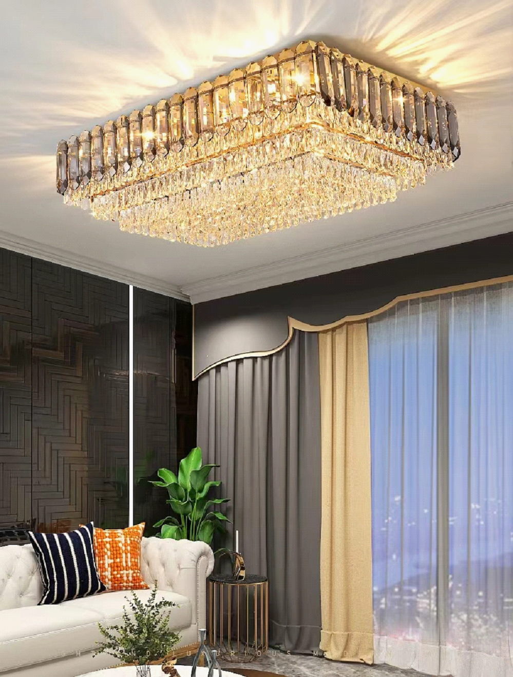 PSE認証 オーダーシャンデリア 超豪華 大型 LED クリスタル