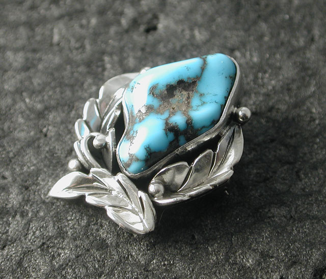 シルバーアクセサリー ブローチ インディアンジュエリー ナバホ