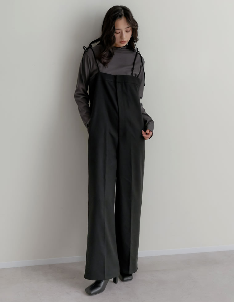 Re:EDIT（リエディ） サロペット オールインワン レディース 低身長 高