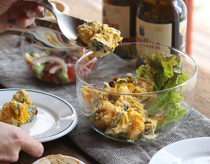 TG(ティージー) 耐熱サラダ＆フルーツボウル1100ml ガラスボウル 大鉢