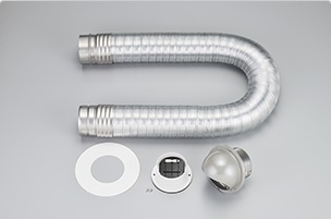 リンナイ（Rinnai） DPS-80KC φ80 ダンパー付排湿管セット 乾太くん