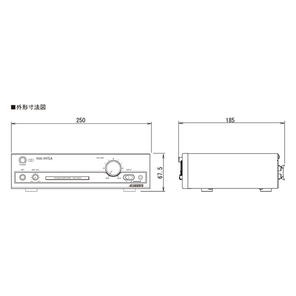 MASSIVE オースミ電機 モノラルパワーアンプ MA-M15A ロー