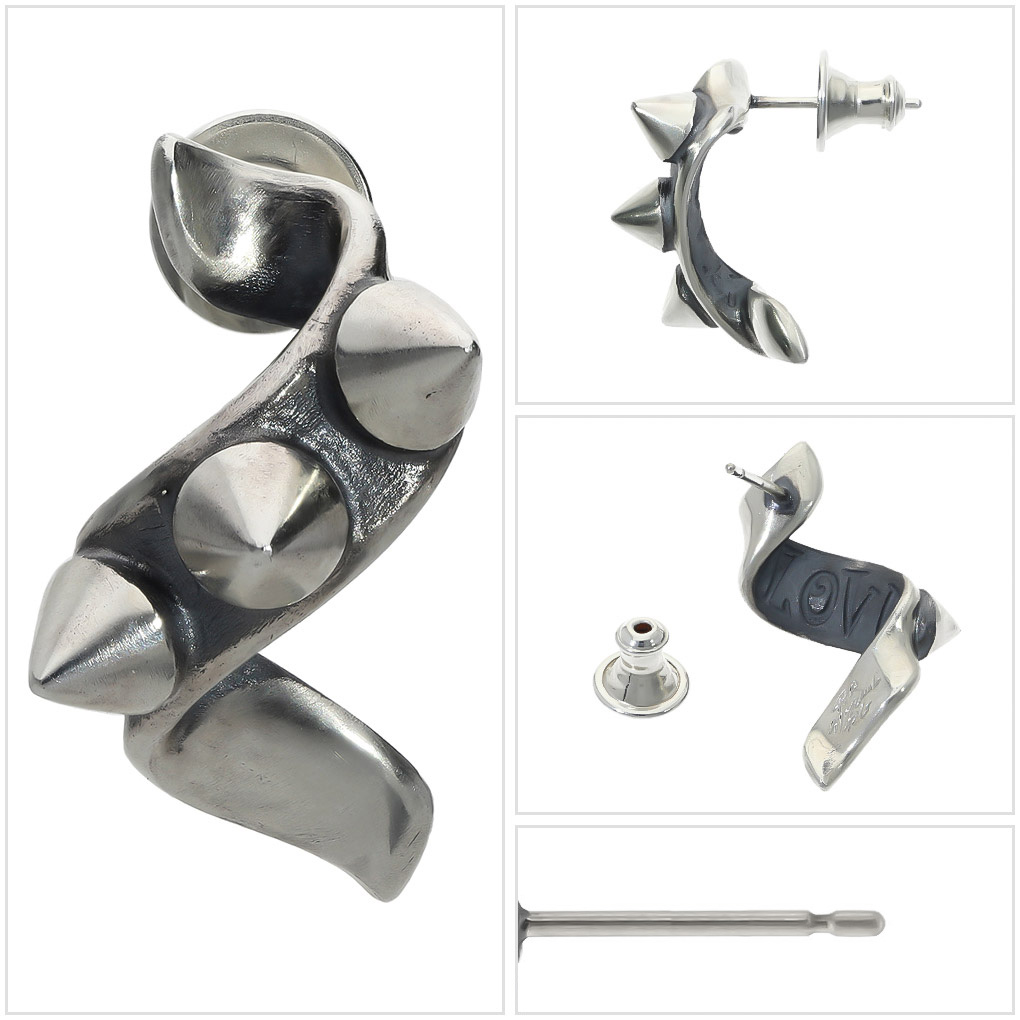 Rat Race（ラットレース） スタッズ オン リボン LOVE ピアス 1P 片耳