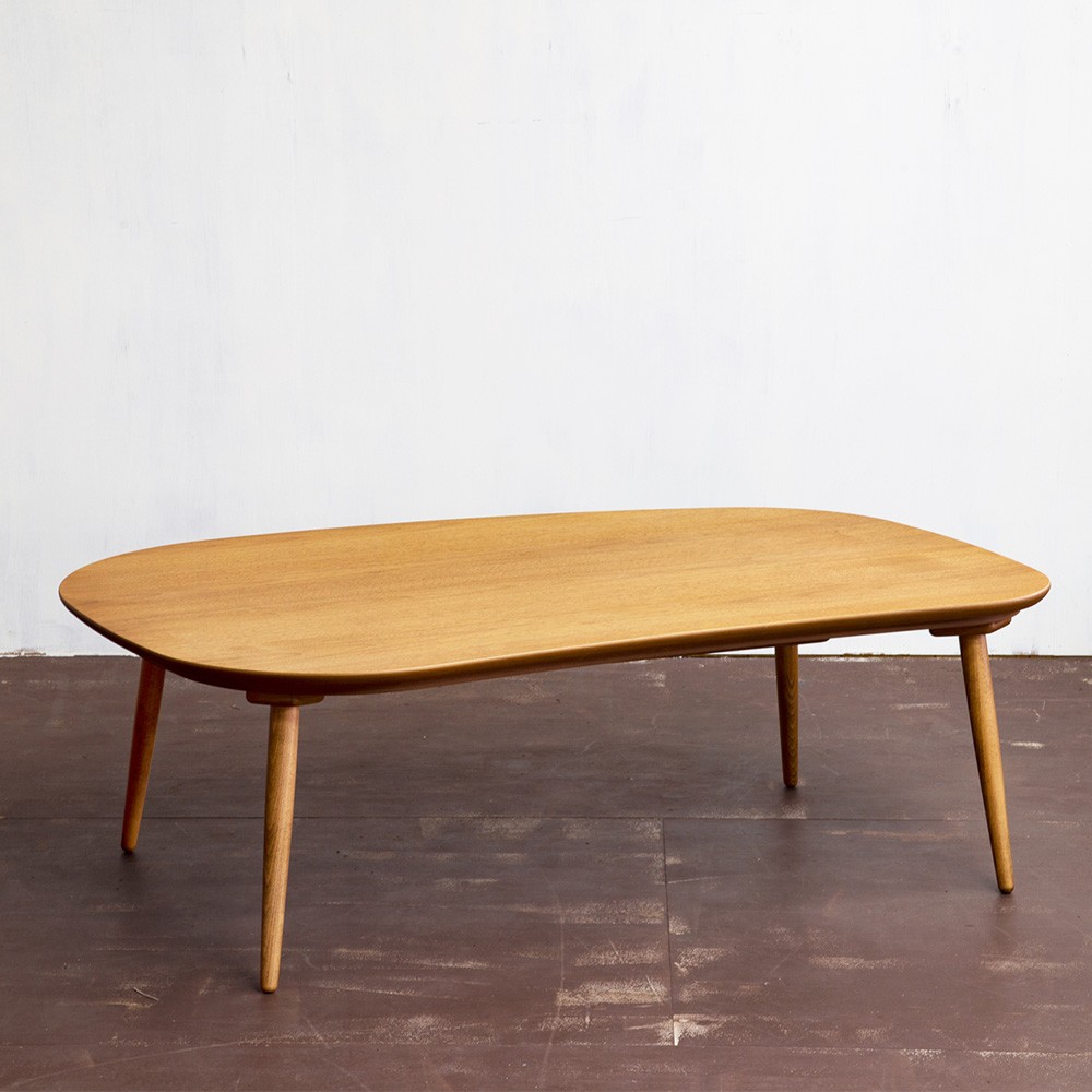 こたつテーブル 楕円形 おしゃれ 幅120 コタツ Nichibi Woodworks