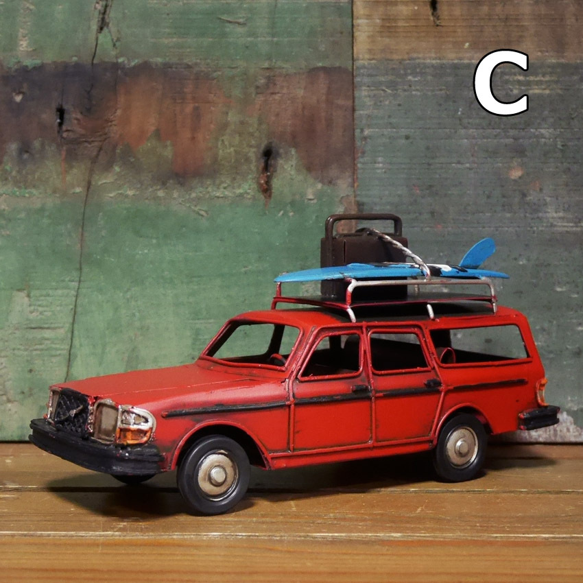 VVワゴン ノスタルジックデコ 自動車 ブリキのおもちゃ : アメリカン