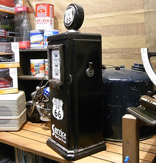 ルート66 ガスポンプ型 CDラック キャビネット : アメリカン雑貨の