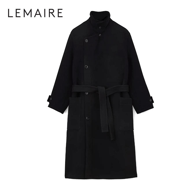 LEMAIRE ルメール 両面先染め ダブルウール ラップコート CO1090