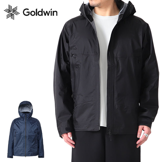 Goldwin フード付きジャケット 青・黒 Goldwin フード付きジャケット