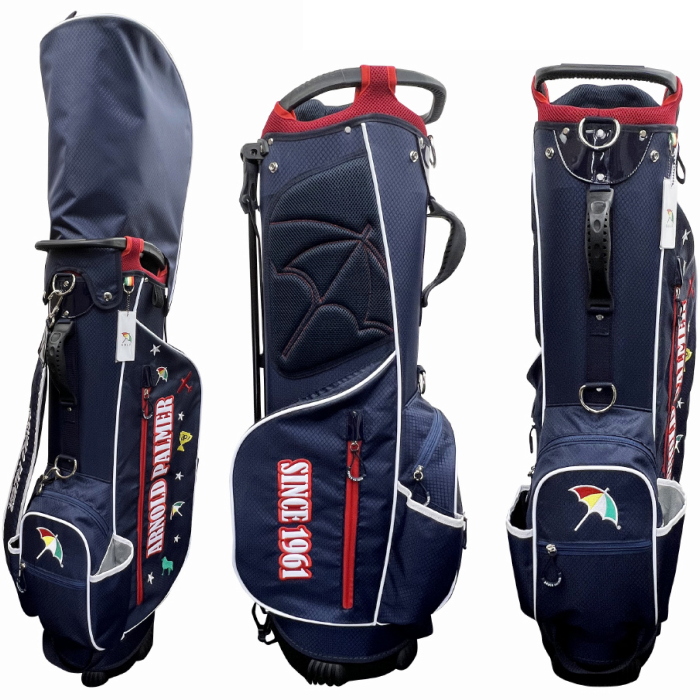 新品】アーノルドパーマー APCB-27S キャディバッグ 9.0型 ネイビー