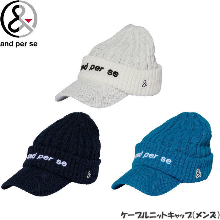 and per seネイビー Vネック セーター ダイヤモンドパターン and per