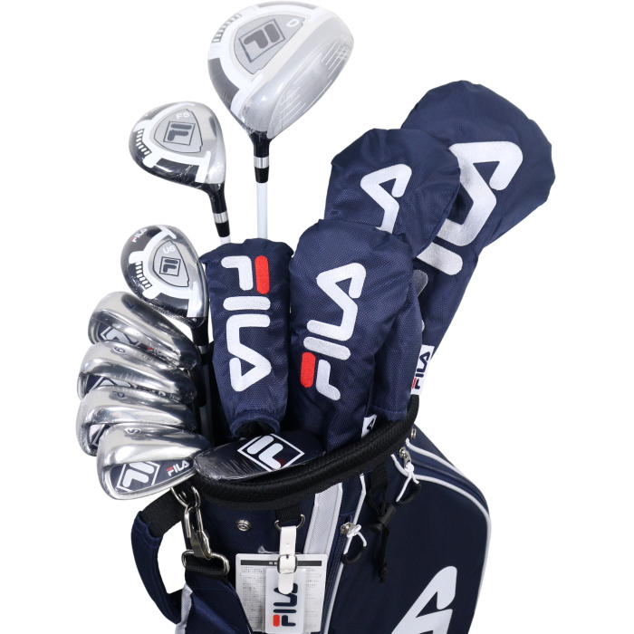 FILAフィラ＊紺のエアリーバックプリーツトップスとタイダイブルース