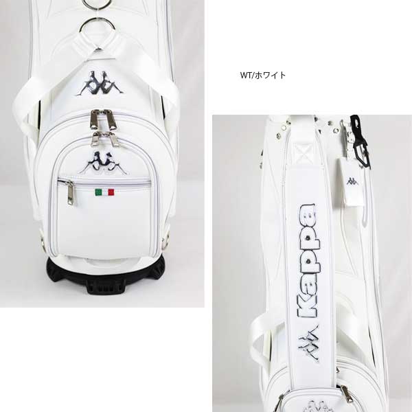 ハ*ー様 Kappa カッパ ゴルフ スタンド キャディバッグ 9型 ホワイト