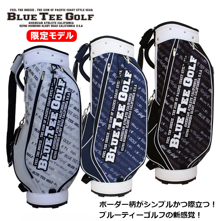 BLUE TEE GOLF（ブルーティーゴルフ） ボーダー柄 キャディーバッグ CB