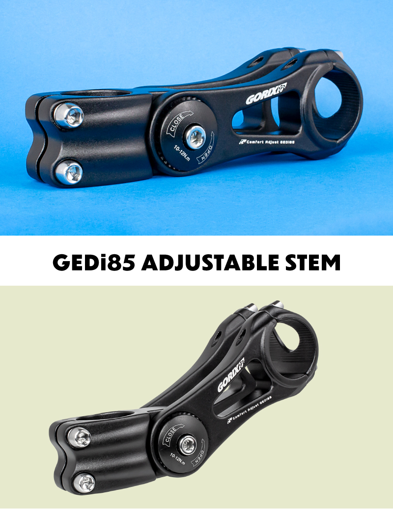 GORIX 可変ステム 自転車 31.8mm 110mm (上下85度の角度が調整)マット